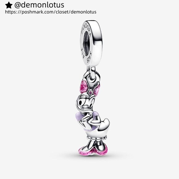 Pandora Disney Daisy Duck Dangle Charm - Picture 1 of 6